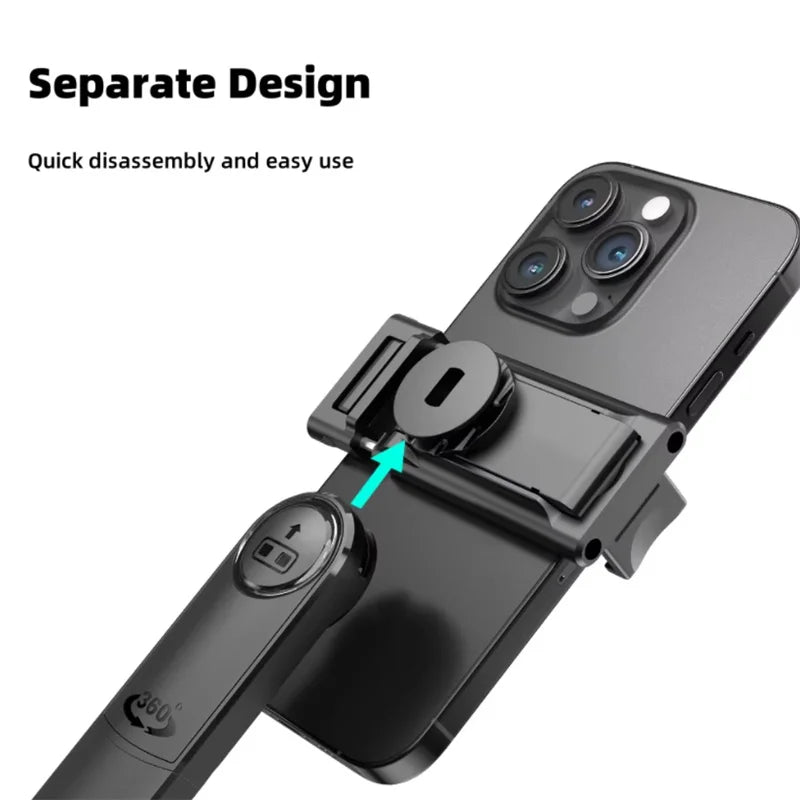 FGCLSY 5 in 1 Selfie Tripod Gimbal Stabilizer for Cell Phone 360°Auto-Rotation AI Tracking Shooting Quadrapod And Remote Control