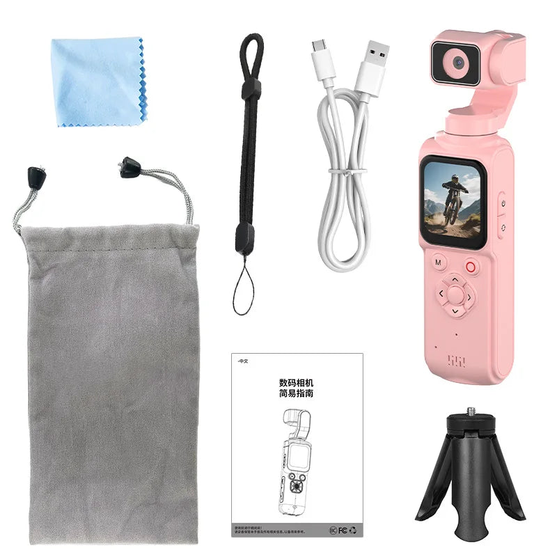 4K Pocket Gimbal Camera – Auto Tracking & WiFi