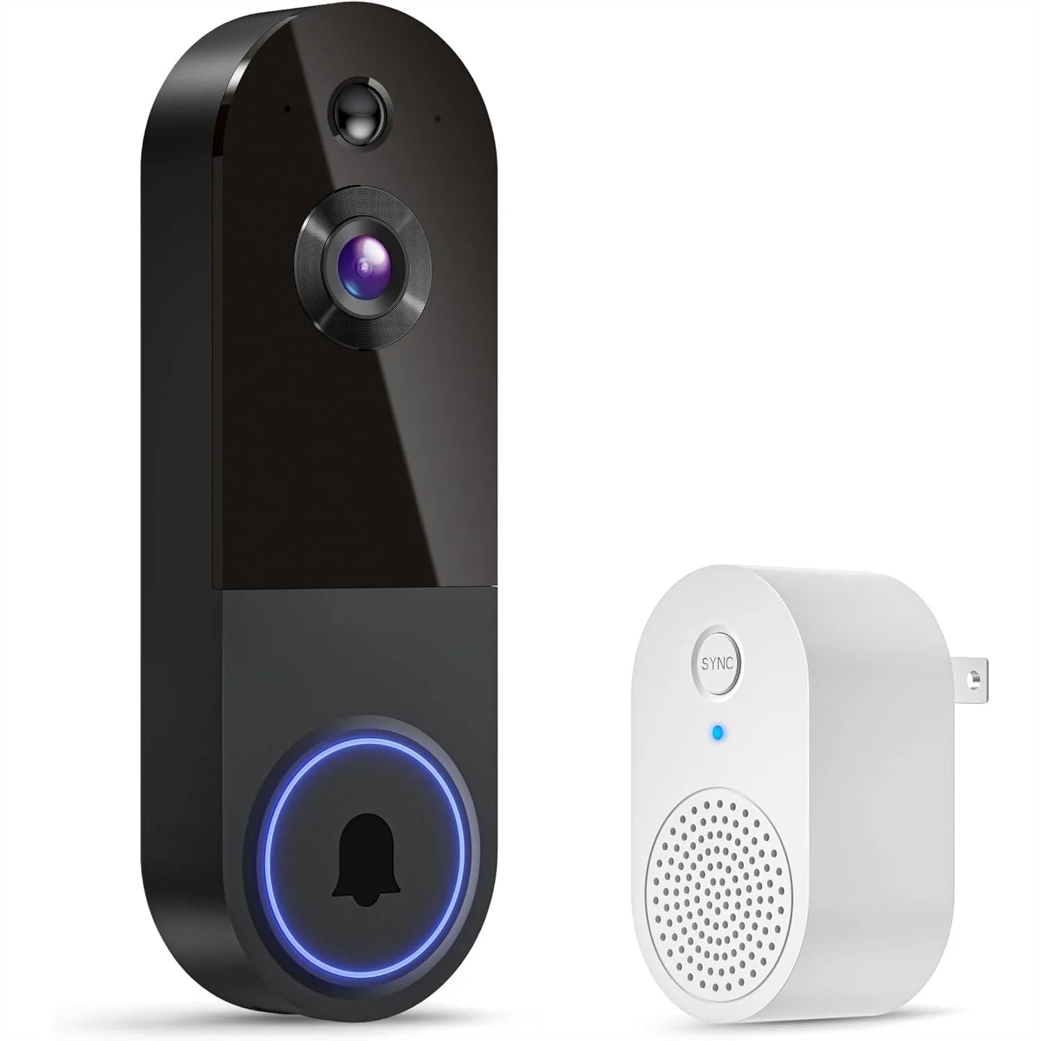 Wireless Video Doorbell Camera with AI Human Detection, 2-Way Talk, Night Vision for Home Security
