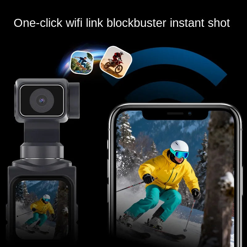 4K Pocket Gimbal Camera – Auto Tracking & WiFi